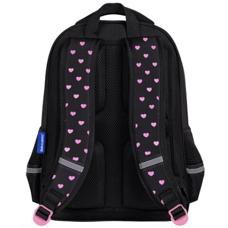 Рюкзак BRAUBERG SOFT, 2 отделения, 3 кармана, "Cool cat", СВЕТЯЩИЙСЯ, 40х31х15 см, 273118
