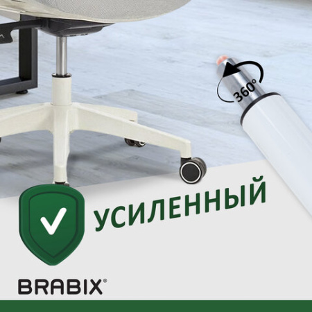 Газлифт BRABIX A-140 стандартный, белый, В КОРОБЕ, в открытом виде 413 мм, d 50 мм, класс 2, 533080