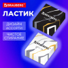 Ластик BRAUBERG "MARBLE", 34х34х11 мм, квадратный, экологичный ПВХ, ассорти, 272726