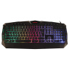 Клавиатура проводная игровая SONNEN Q9M, USB, 114 клавиш, РАДУЖНАЯ LED-подсветка, черная, 513511