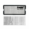 Штамп самонаборный 4-строчный, оттиск 47х18 мм, синий без рамки, TRODAT IDEAL 4912 P2, КАССА, 168225/125427