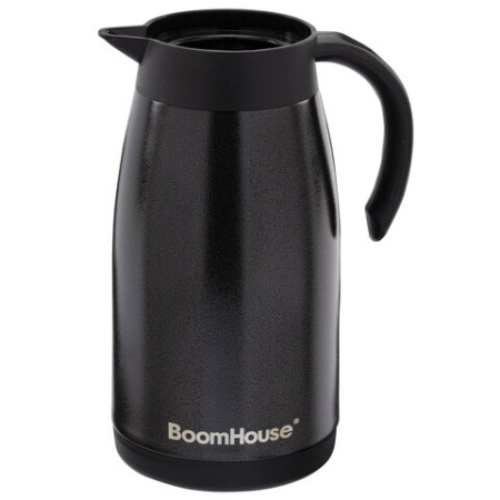 Чайник-термос 1 л, BOOMHOUSE (БУМХАУС) COFFEE BREAK, нержавеющая сталь SUS304, черный, ТЕРМОЧАЙНИК, 700328