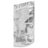 Пакеты дой-пак с замком ZIP LOCK, металлизированная + прозрачная стенка, 120х200 + 40 мм, КОМПЛЕКТ 100 штук, 70 мкм, BRAUBERG, 700683