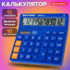 Калькулятор настольный BRAUBERG DIGITAL-12-BL (151х152 мм), 12 разрядов, двойное питание, СИНИЙ, 272969