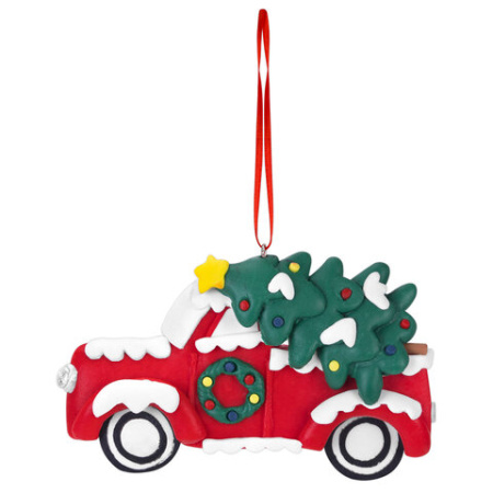 Украшение елочное (1 шт.) "Xmas Toys" 11х9,5 см, полимерная глина, 5 дизайнов, ЗОЛОТАЯ СКАЗКА