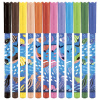 Фломастеры MAPED COLOR'PEPS "Ocean Life", 12 цветов, смываемые, вентилируемый колпачок, 845701