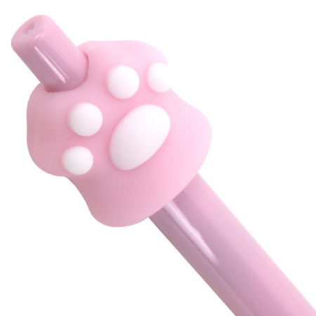Ручка с топпером шариковая автоматическая FUNSTER (ФАНСТЕР) "CAT PAW", СИНЯЯ, ассорти, пишущий узел 0,7 мм, линия письма 0,35 мм, 144376