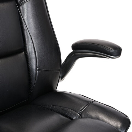 Кресло BRABIX PREMIUM "Paradigm EX-556", пружинный блок, рециклированная кожа, черное, 532976