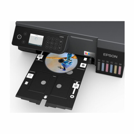 МФУ струйное EPSON L8100 "3 в 1", А4, 22 стр./мин, 5760х1440, печать на CD/DVD, Wi-Fi, СНПЧ, C11CK94402