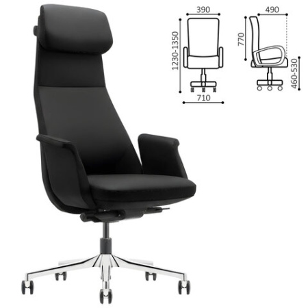 Кресло HAWASAN (ХАВАСАН) PREMIUM EX-840 STELLAR, синхромеханизм, алюминий, экокожа