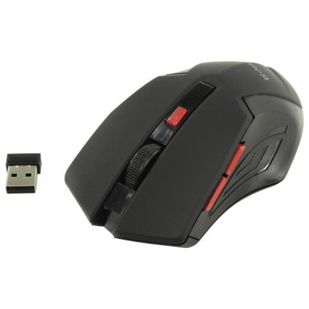 Мышь беспроводная DEFENDER Accura MM-275, USB, 5 кнопок + 1 колесо-кнопка, оптическая, черная, 52276
