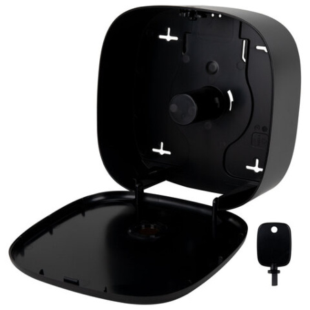 Диспенсер для туалетной бумаги LAIMA PROFESSIONAL PREMIUM BLACK (Система T2), малый, черный, ABS-пластик, 609521