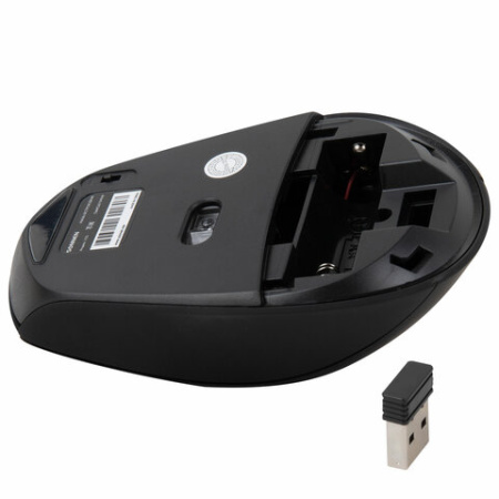 Мышь беспроводная SONNEN V33, USB, 800/1200/1600 dpi, 6 кнопок, оптическая, черная, SOFT TOUCH, 513517