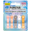 Закладки клейкие Z-сложения FUNSTER (ФАНСТЕР) "Лапки котов", 45х12 мм, 100 шт. (5 цветов х 20 листов), в диспенсере, 116691