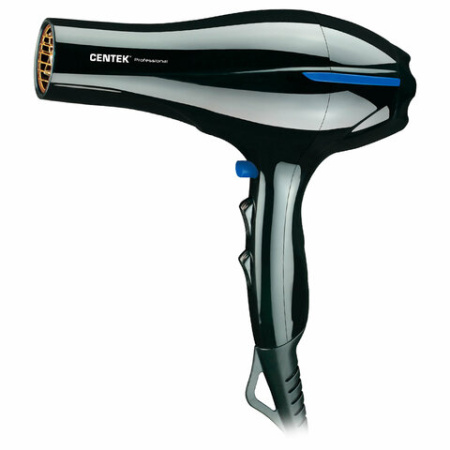 Фен CENTEK CT-2227 Professional, 2200 Вт, 2 скорости, 3 температурных режима, черный