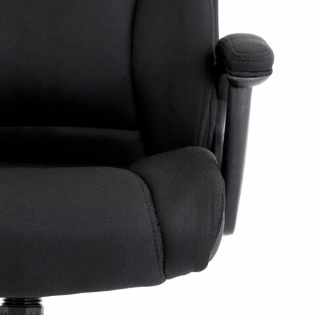 Кресло BRABIX PREMIUM "Adagio EX-551", ткань, пятилучие металл, черное, 532938