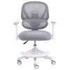 Кресло детское с подставкой для ног BRABIX KIDS "MG-220", сетка/ткань TW, серое, 533315
