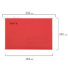 Подвесные папки A4/Foolscap (404х240 мм) до 80 л., КОМПЛЕКТ 10 шт., красные, картон, STAFF, 270936