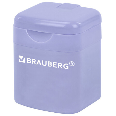 Точилка "PASTEL", с контейнером, корпус ассорти, BRAUBERG, 273255