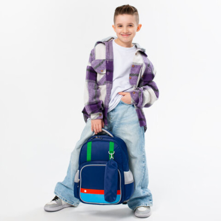 Рюкзак BRAUBERG KIDS MODE с пеналом в комплекте, 1 отделение, "Color mood", 39х28x15 см, 273126