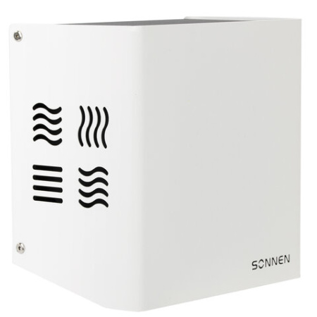 Сушилка для рук SONNEN HDR-1200W, 1200 Вт, производство РОССИЯ, антивандальная, сталь, белая, 701870