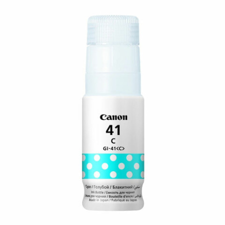 Чернила CANON (GI-41C) для G1400/G2400/G3400, голубые, 7700 стр., ОРИГИНАЛЬНЫЕ, 4543C001