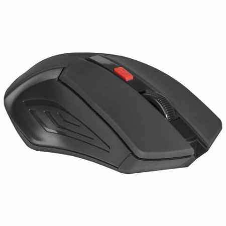 Мышь беспроводная DEFENDER Accura MM-275, USB, 5 кнопок + 1 колесо-кнопка, оптическая, черная, 52276