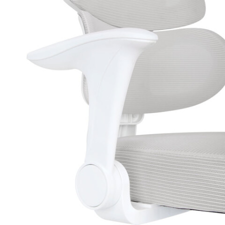 Кресло детское с поясничной поддержкой BRABIX KIDS "MG-225", сетка/ткань TW, серое, 533318