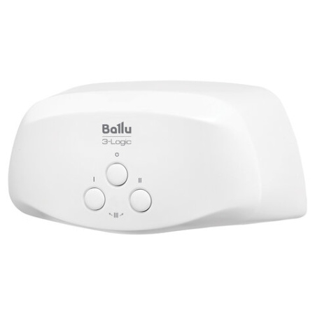 Водонагреватель проточный электрический BALLU 3-Logic TS, ненапорный, 5,5 кВт, 3,1 л/м, кран + душ, НС-1588893