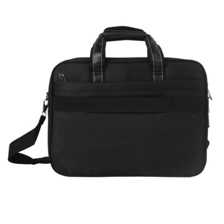 Сумка портфель BRAUBERG CARBON с отделением для ноутбука 15-16", 2 отделения, черная, 31х41х13 см, 240509