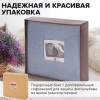 Фотоальбом BRAUBERG "Джинс" на 200 фото 10х15 см, ткань, бумажные страницы, переплет, бокс, 391173