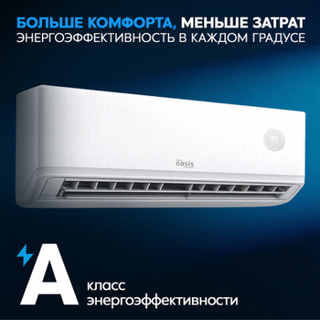 Сплит-система OASIS O-ONF18, внешний и внутренний блок, площадь помещения до 54 м2
