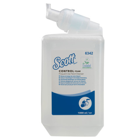 Картридж с пенным мылом одноразовый KIMBERLY-CLARK SCOTT "Control", 1 л, прозрачный, артикул 6342