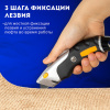 Нож универсальный мощный алюминиевый BRAUBERG "Heavy duty M", автофиксатор, резиновые вставки, 238736