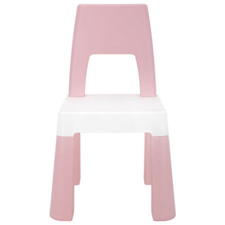Стол детский + стул BRABIX KIDS CS-003, 2-7 лет, пластик белый + розовый, 533291