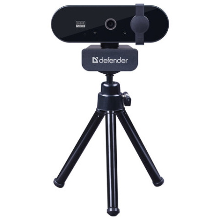 Веб-камера DEFENDER G-lens 2590 QHD, 3,7 Мп, микрофон, USB 2.0, регулируемый крепеж, черная, 63113