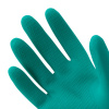 Перчатки VILEDA PROFESSIONAL латекс-неопреновые МНОГОРАЗОВЫЕ х/б напыление СВЕРХПРОЧНЫЕ, размер M (средний), зеленые/желтые, 174305