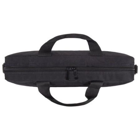 Сумка портфель BRAUBERG PRACTICAL с отделением для ноутбука 15,6", Grey line, черная, 29х40х7 см, 272604