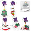 Украшение елочное (1 шт.) "Xmas Toys" 11х9,5 см, полимерная глина, 5 дизайнов, ЗОЛОТАЯ СКАЗКА