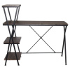 Стол на металлокаркасе BRABIX "LOFT CD-004", 1200х535х1110 мм, 3 полки, цвет