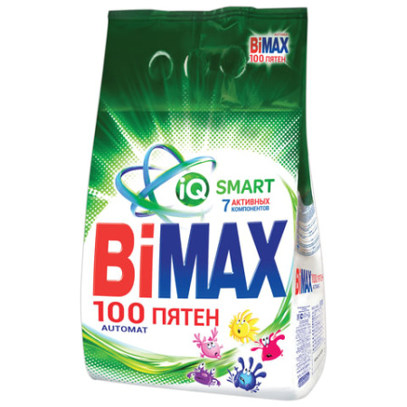 Стиральный порошок-автомат 3 кг, BIMAX "100 пятен" (Нэфис Косметикс), 502-1