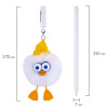 Ручка с пушистой подвеской шариковая FUNSTER (ФАНСТЕР) "FLUFFY DUCK", СИНЯЯ, ассорти, пишущий узел 0,7 мм, 144525