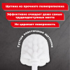 Ершик для унитаза с подставкой, металл, белый, глянцевый, LAIMA, 604962