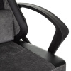 Кресло компьютерное BRABIX "Forcer GM-127", 2 подушки, экокожа/велюр, черное/серое, 533216