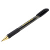 Ручка шариковая BRAUBERG BP-GT GLD BLACK, ЧЕРНАЯ, корпус тонированный, пишущий узел 0,7 мм, линия письма 0,35 мм, 144507