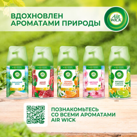 Сменный баллон 250 мл, AIRWICK "Дикий гранат", для автоматических освежителей, универсальный