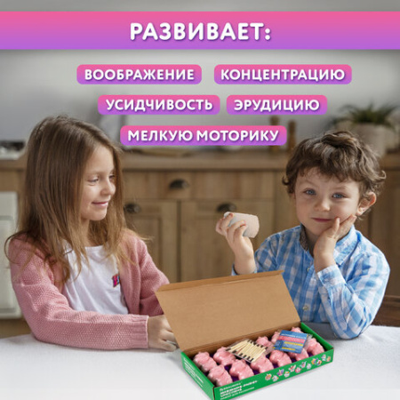 Набор для раскопок "Русалки, феи, единороги", 12 видов, карточки, инструменты, BRAUBERG KIDS, 665130
