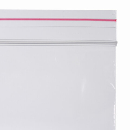 Пакеты с замком ZIP LOCK "зиплок", комплект 100 шт., 400х500 мм, ПВД, толщина 40 микрон, BRAUBERG, 606219