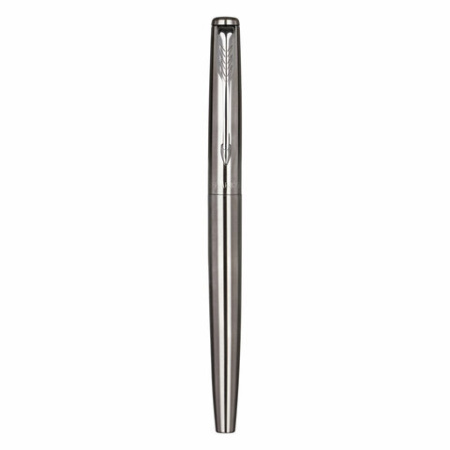 Набор PARKER "Jotter Stainless Steel GT": шариковая ручка синяя и перьевая ручка синяя, 2093258