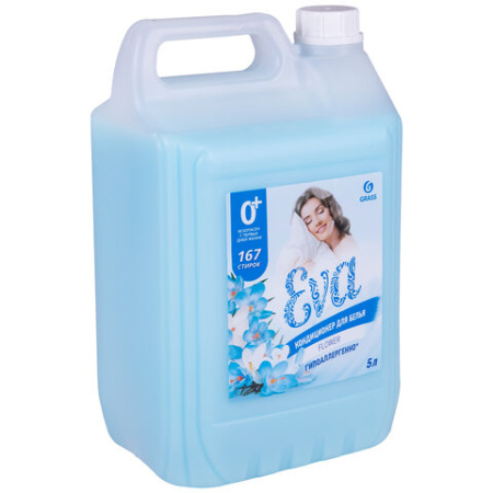 Кондиционер-ополаскиватель для белья 5 л GRASS "EVA" flower, концентрированный
